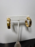 hammered Gold Hoops