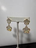 Double White Clover dangles