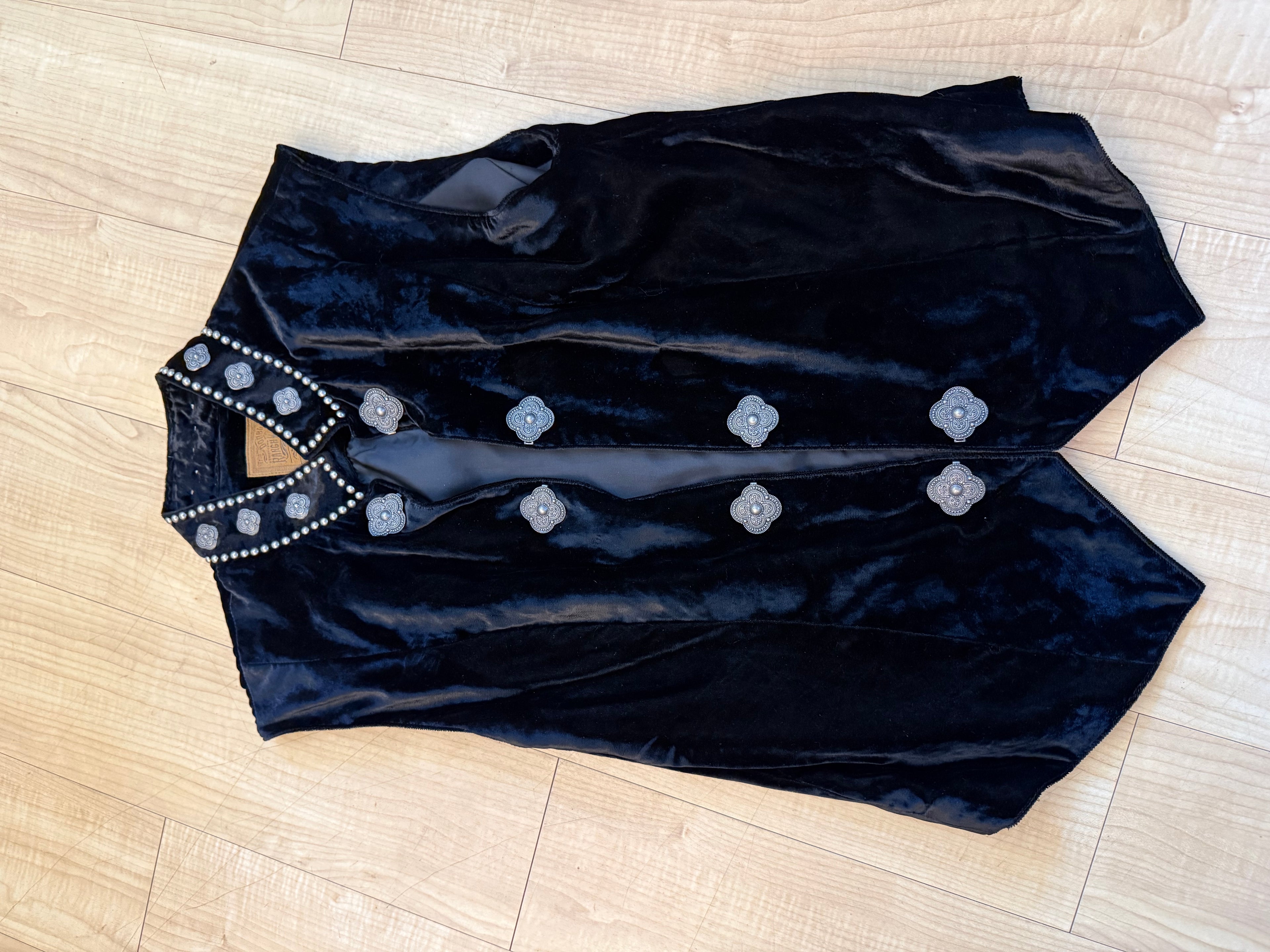 double D velvet vest