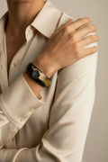 Water Buffalo Horn Labradorite Bangle