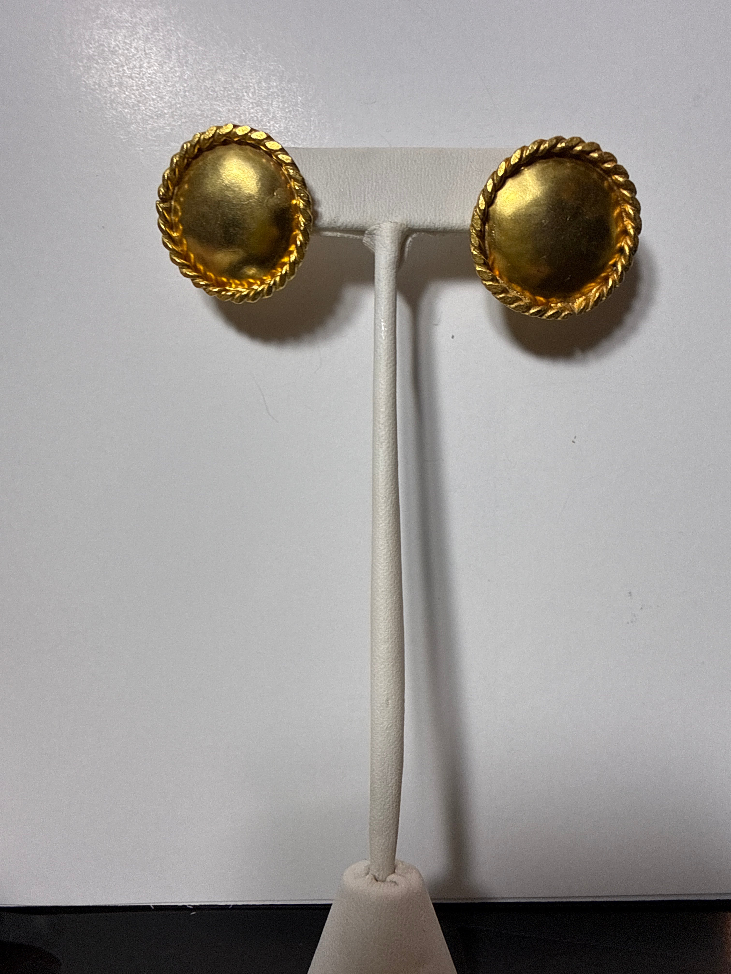 brushed gold disc