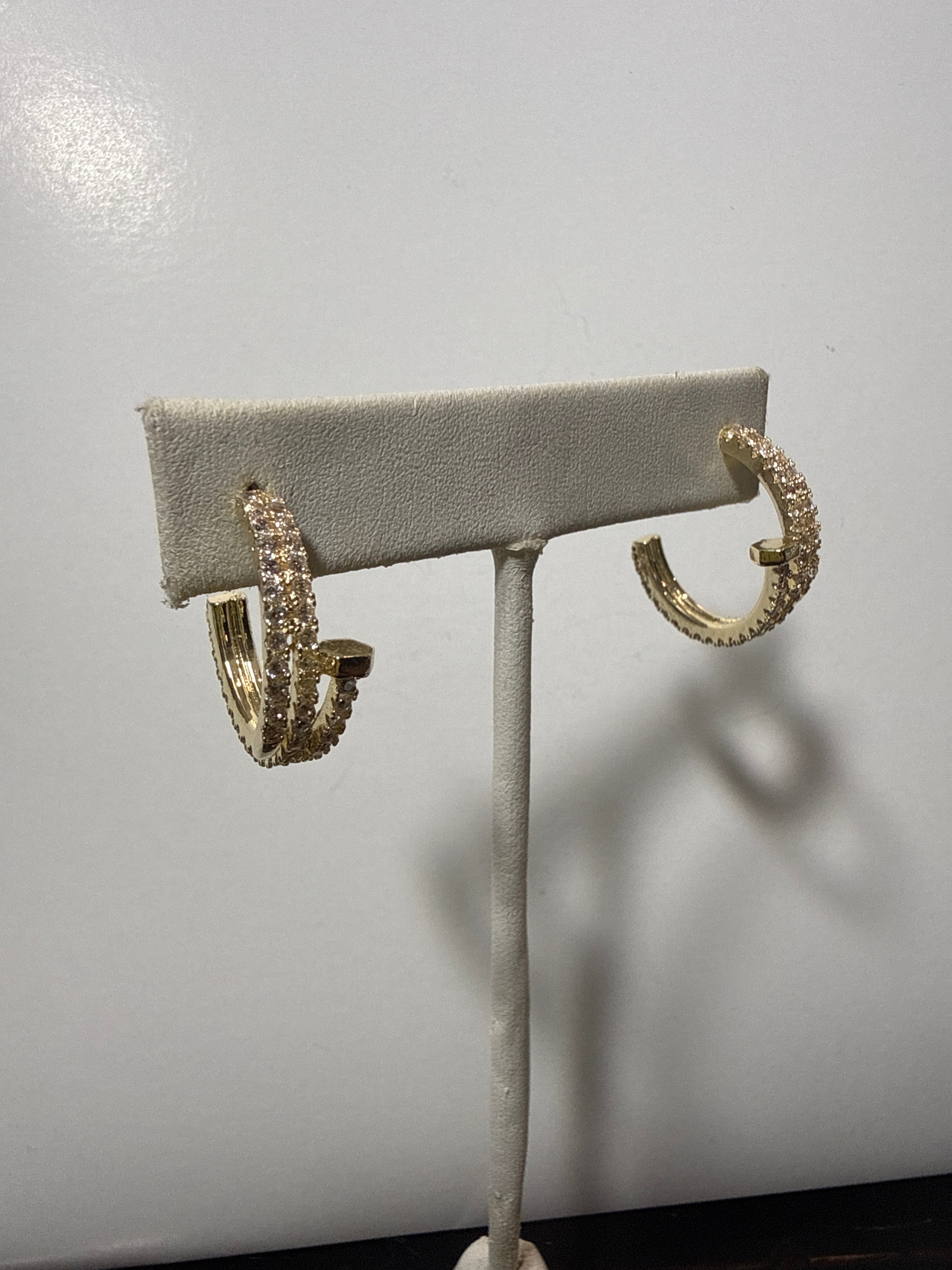 Gold Nail earrings