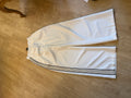 Black and white side stripe pant