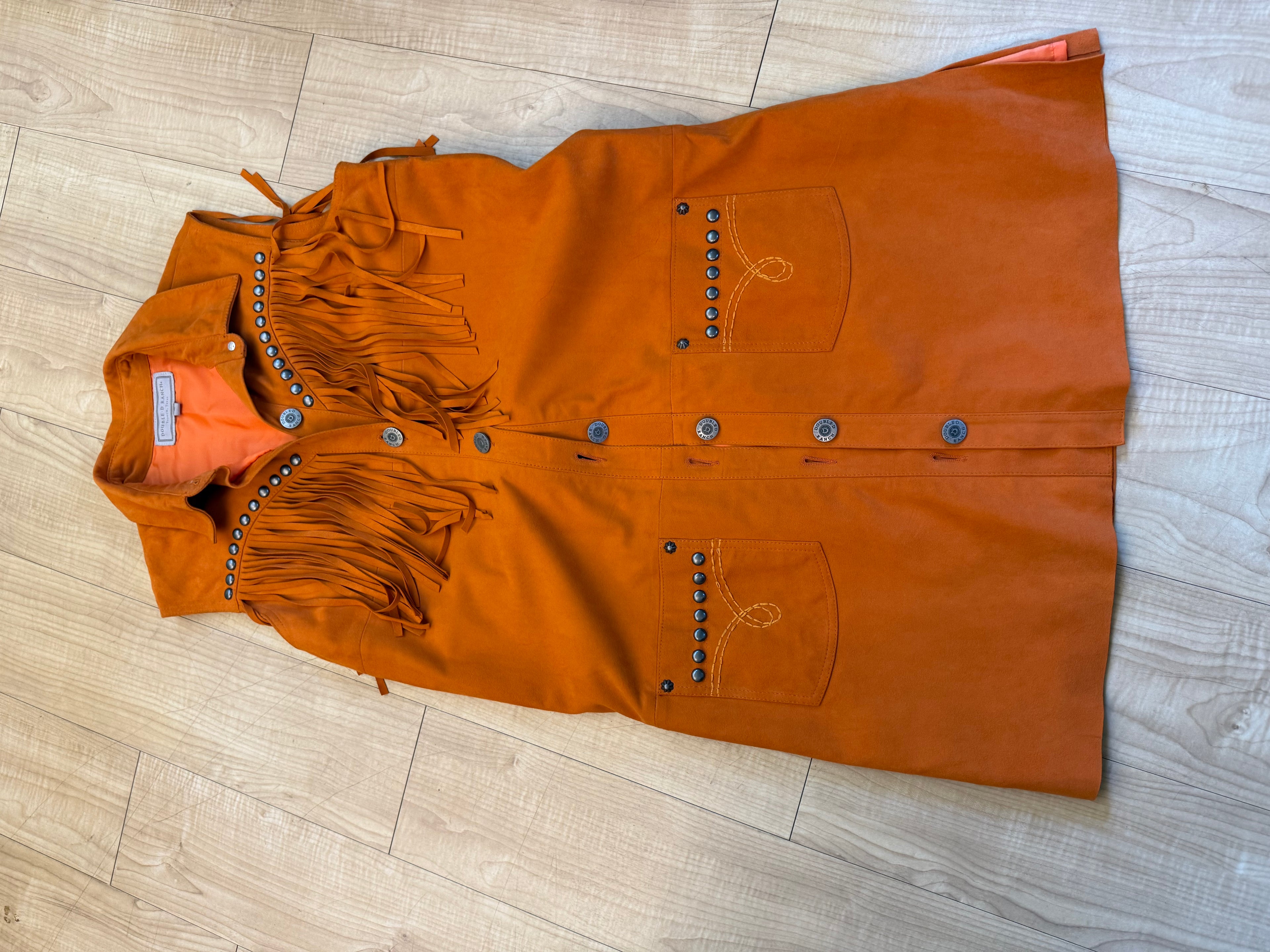 Orange Suede jumper