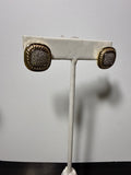 Pave’ small square ears