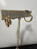 Gold serpent earrings