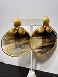 Gold leaf horn circles