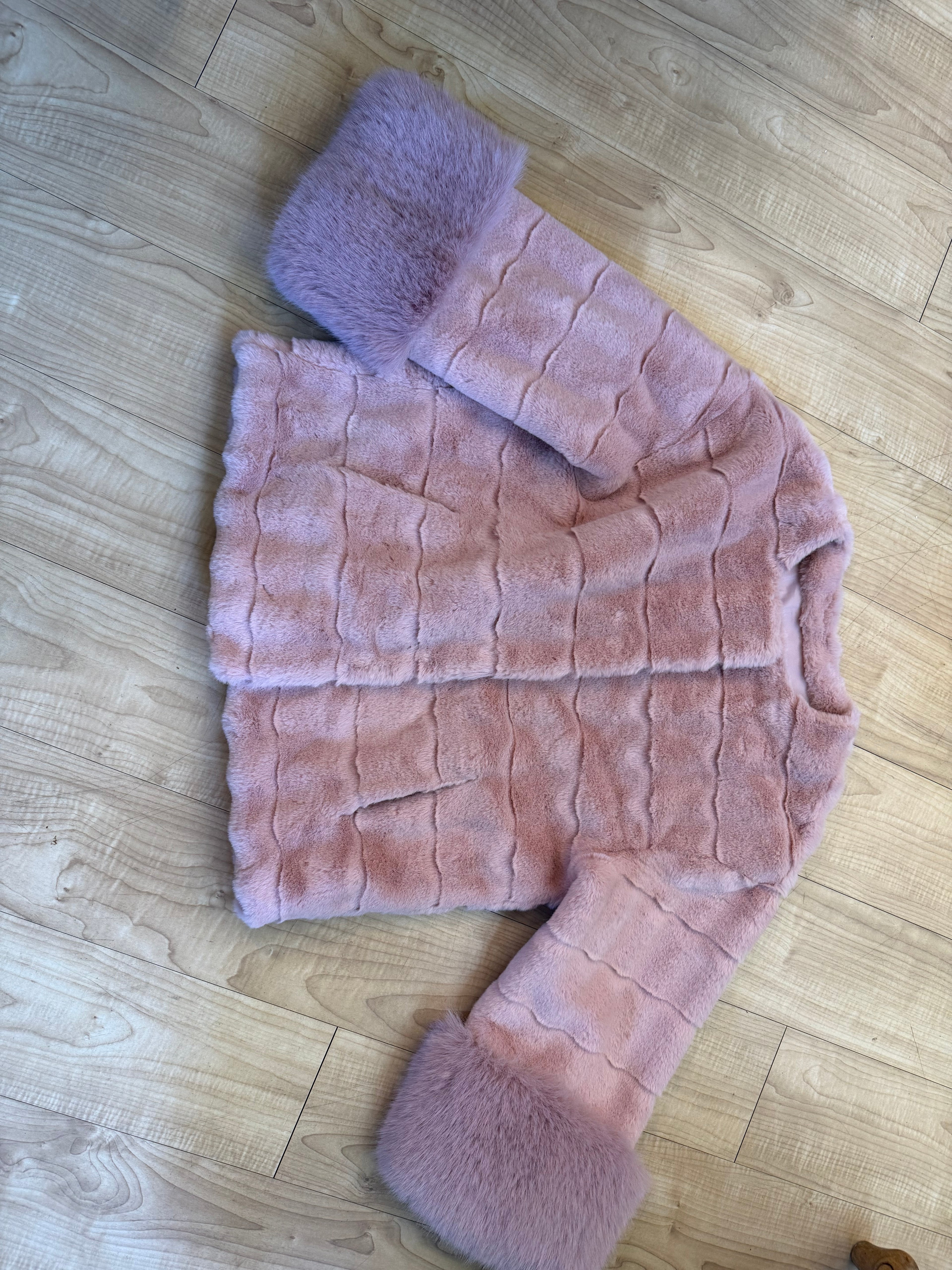 Pink go fur jacket