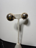 Hammered Silver dome Clips