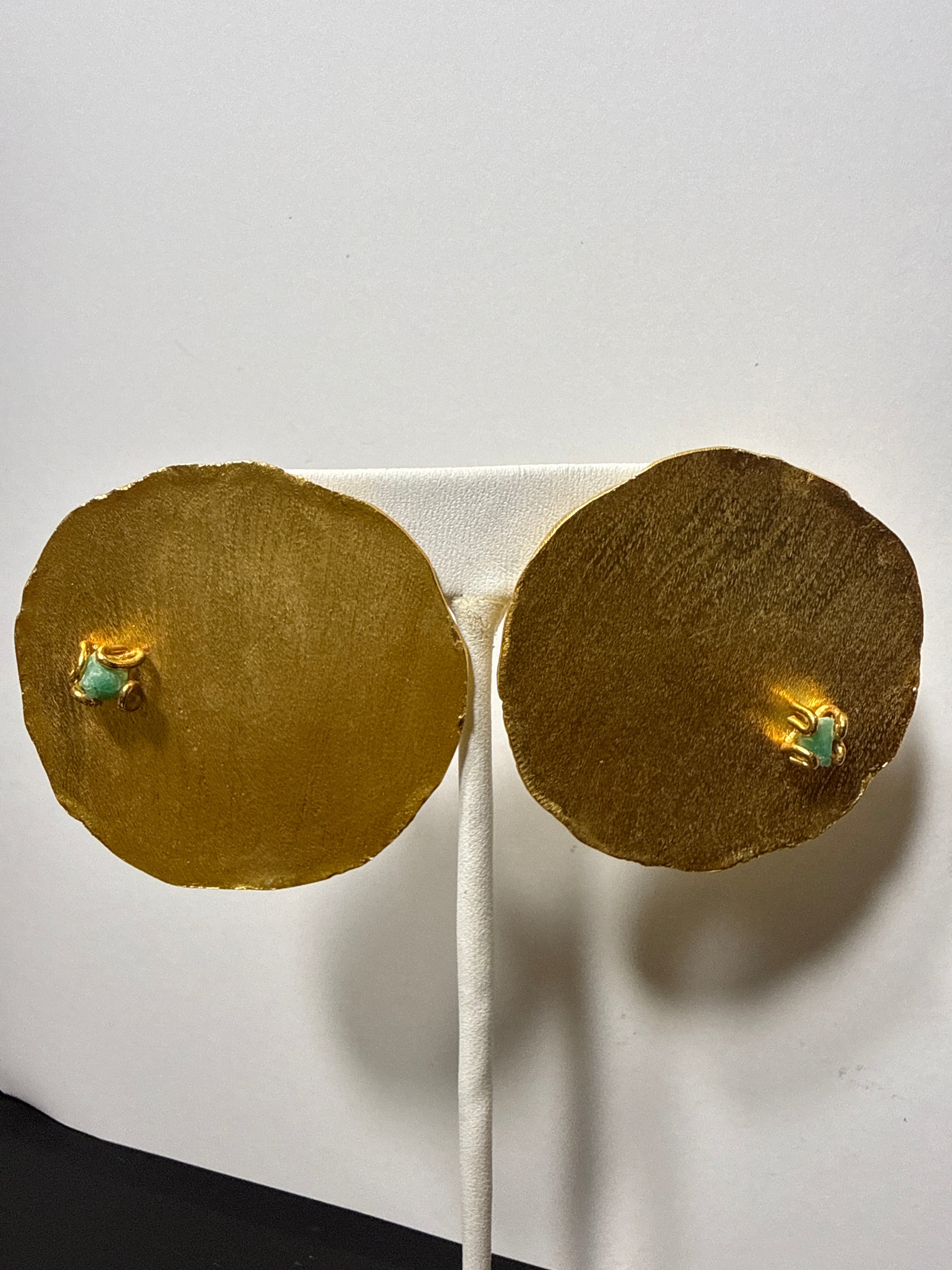 Green Dot Earrings
