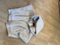 Oyster color fo fur hoodie