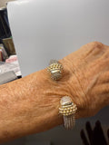 mixed metals bangle