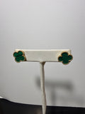 Emerald Clover earrings