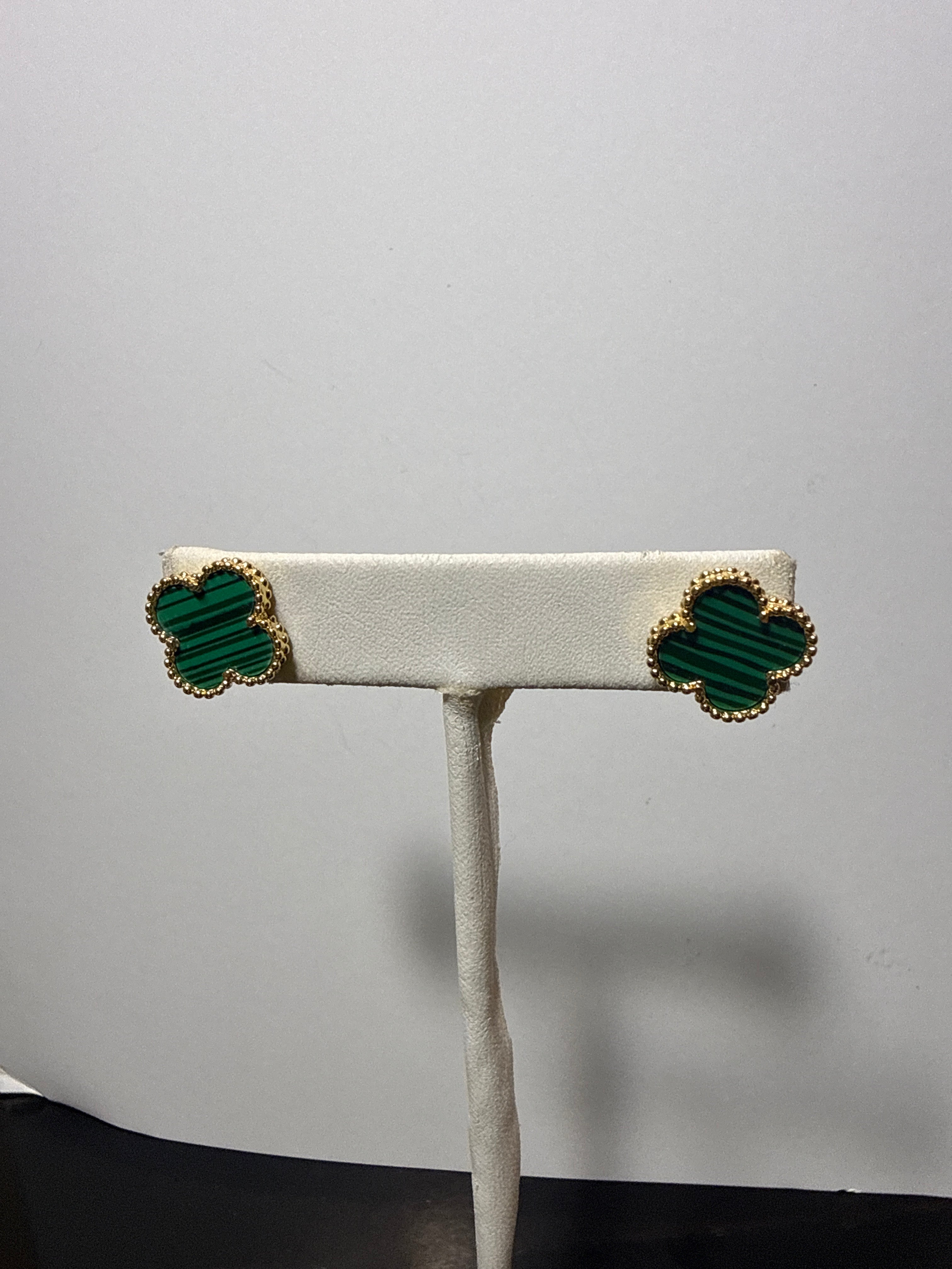 Emerald Clover earrings