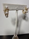 Small 3 pearl Hoops