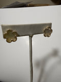 white clover earrings