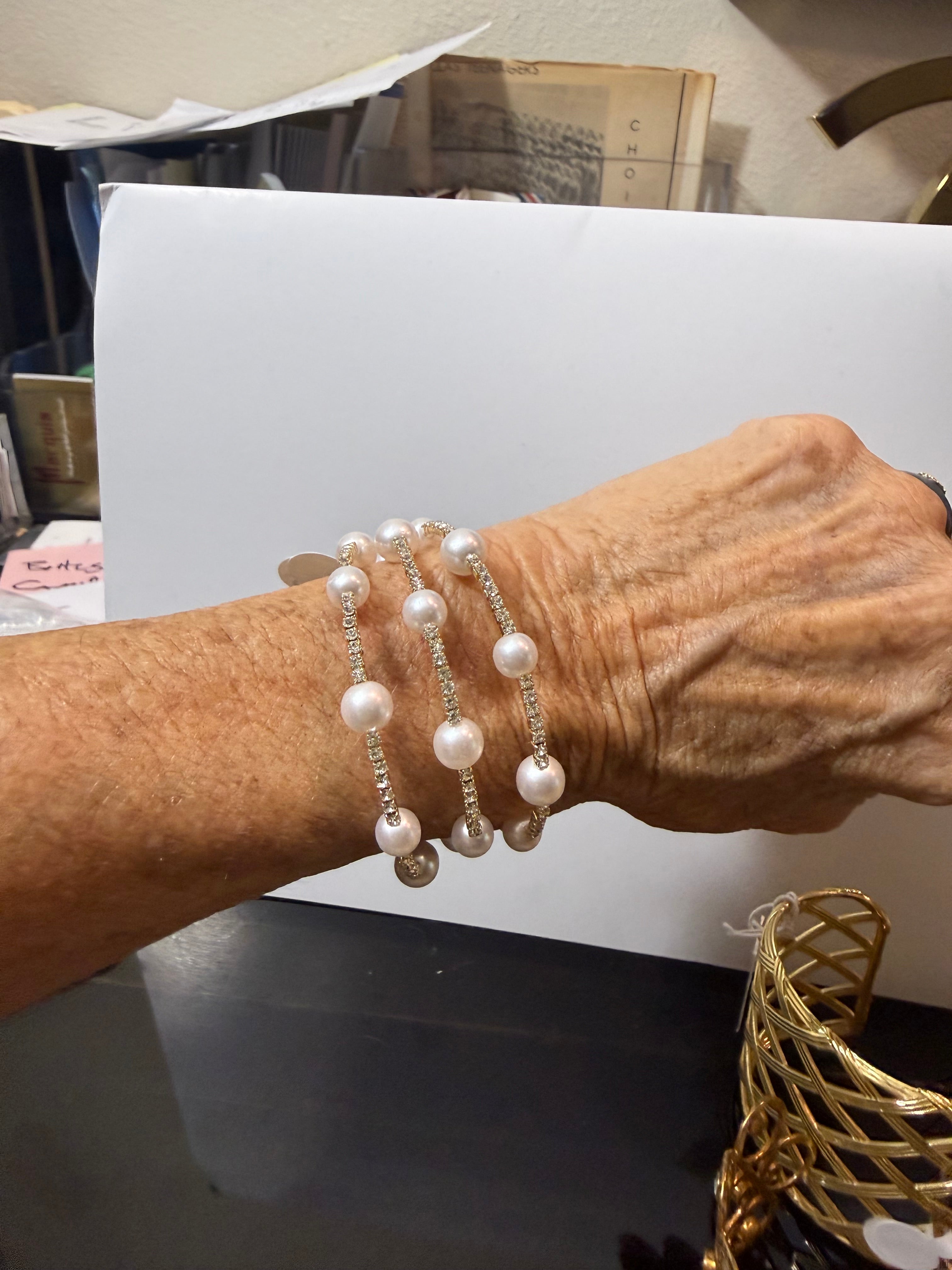 floating pearl bracelet