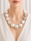 Luxe Baroque Pearl Statement Necklace