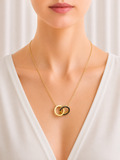 Interlocking Circle Pendant Necklace