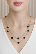 Black Clover Layered Necklace