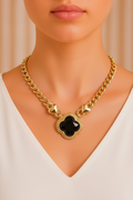 Black Clover Statement Necklace