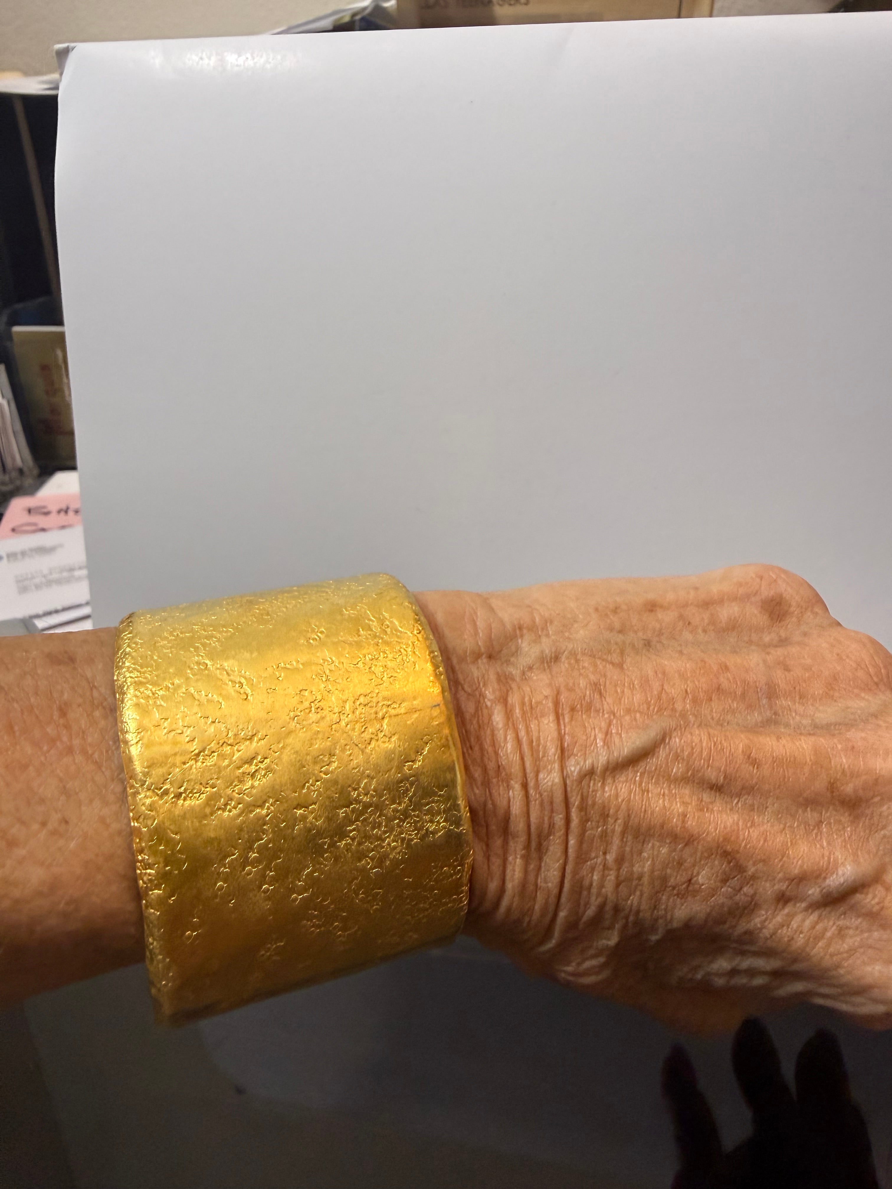 brushed gold cuff