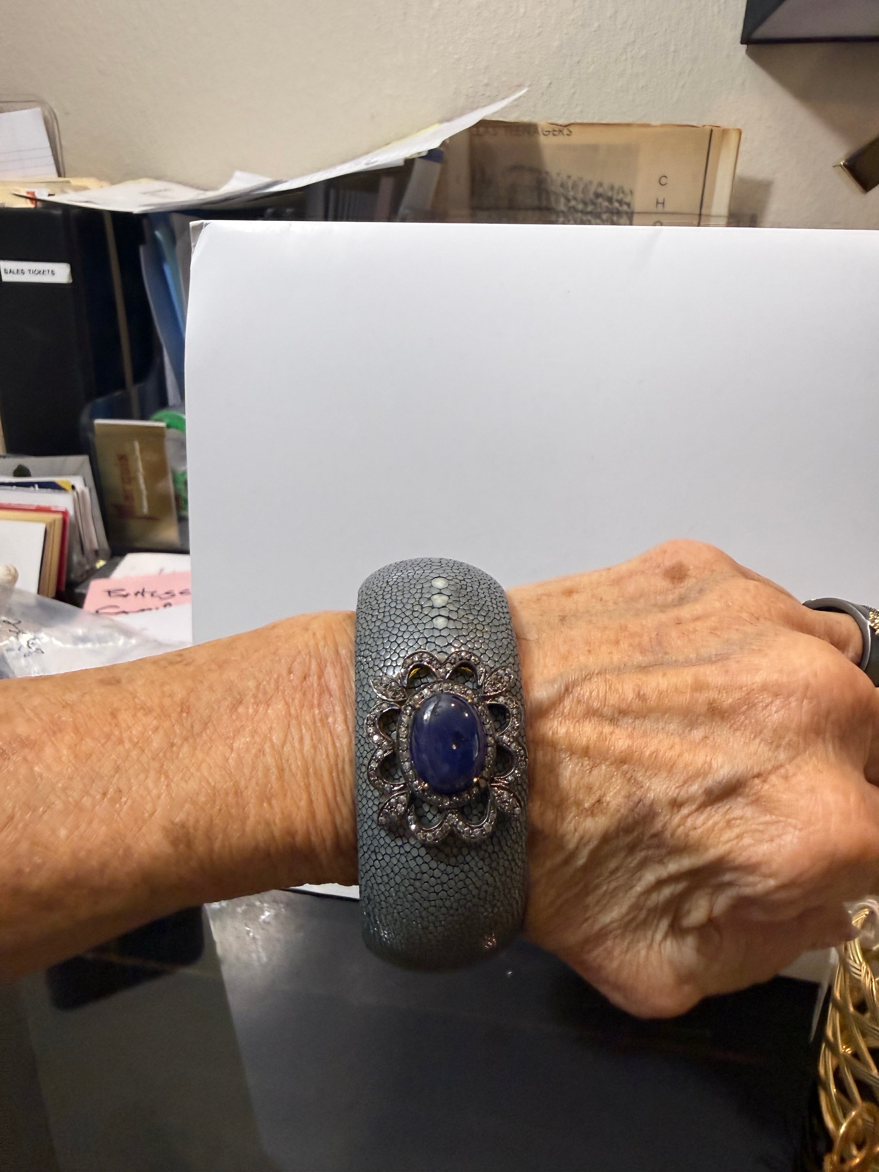 stingray and lapis cuff