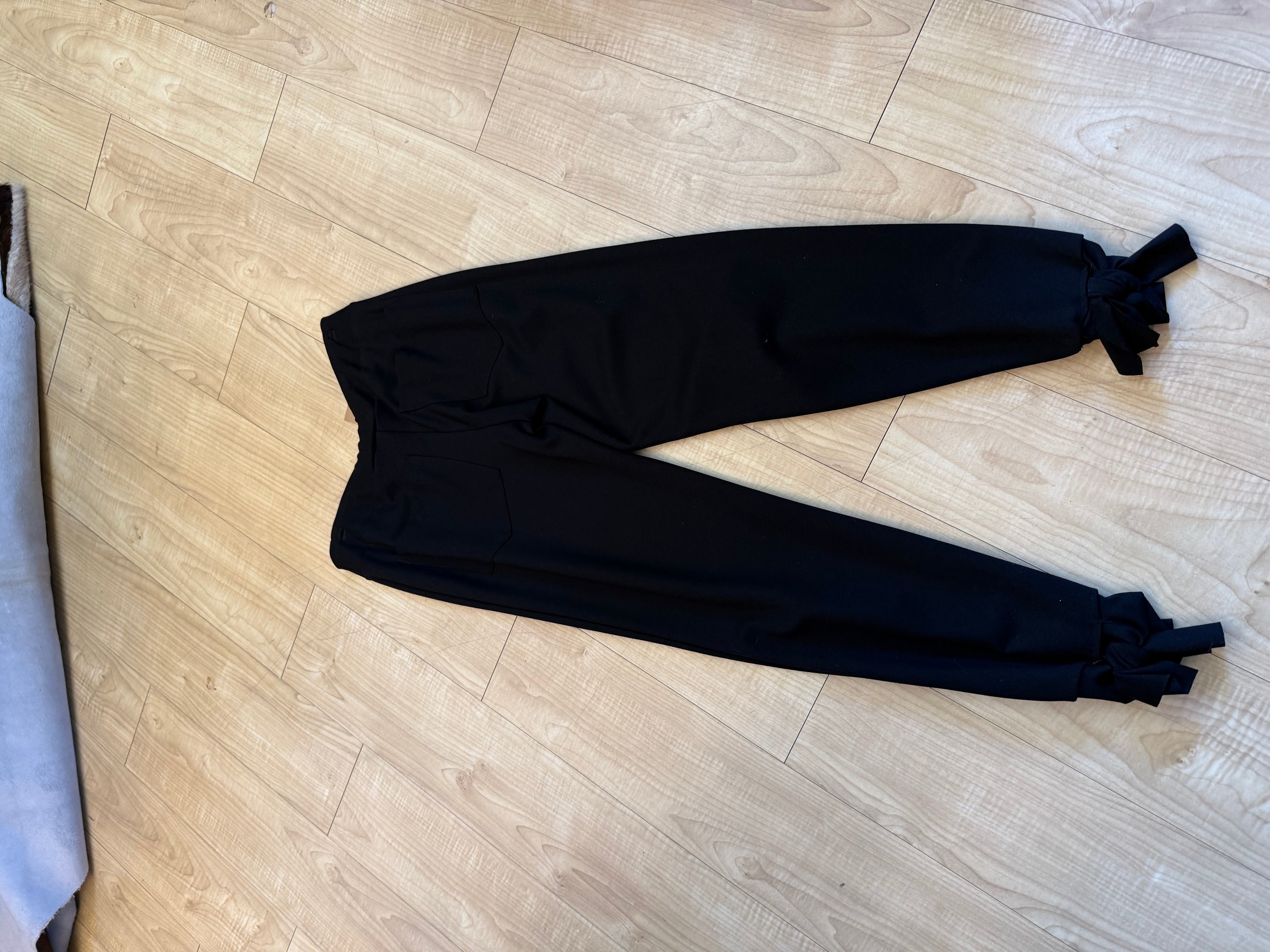 Tie back pants