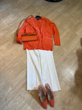 Orange two-piece twin set