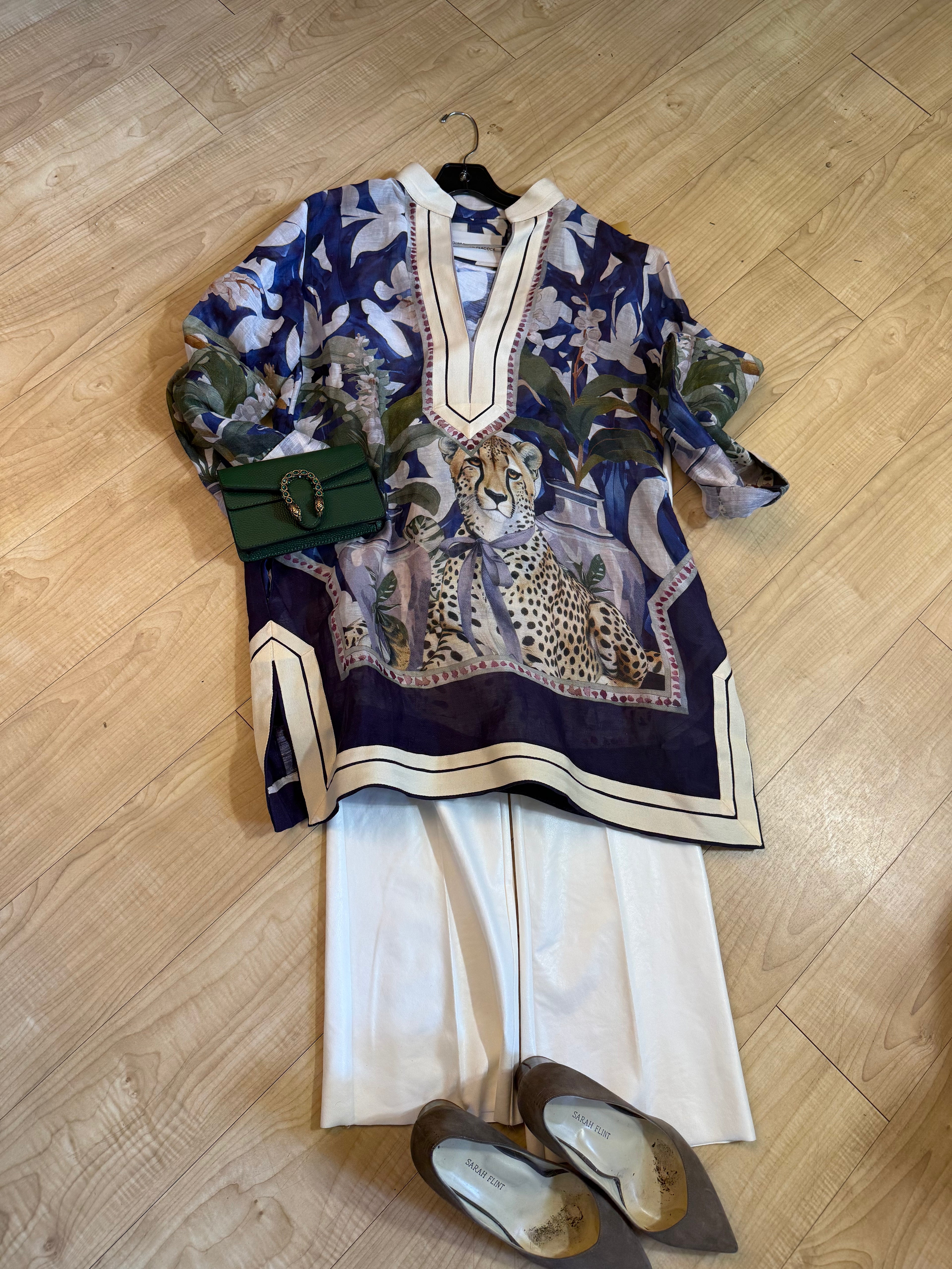 Leopard Lennon print tunic
