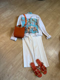 White denim jacket