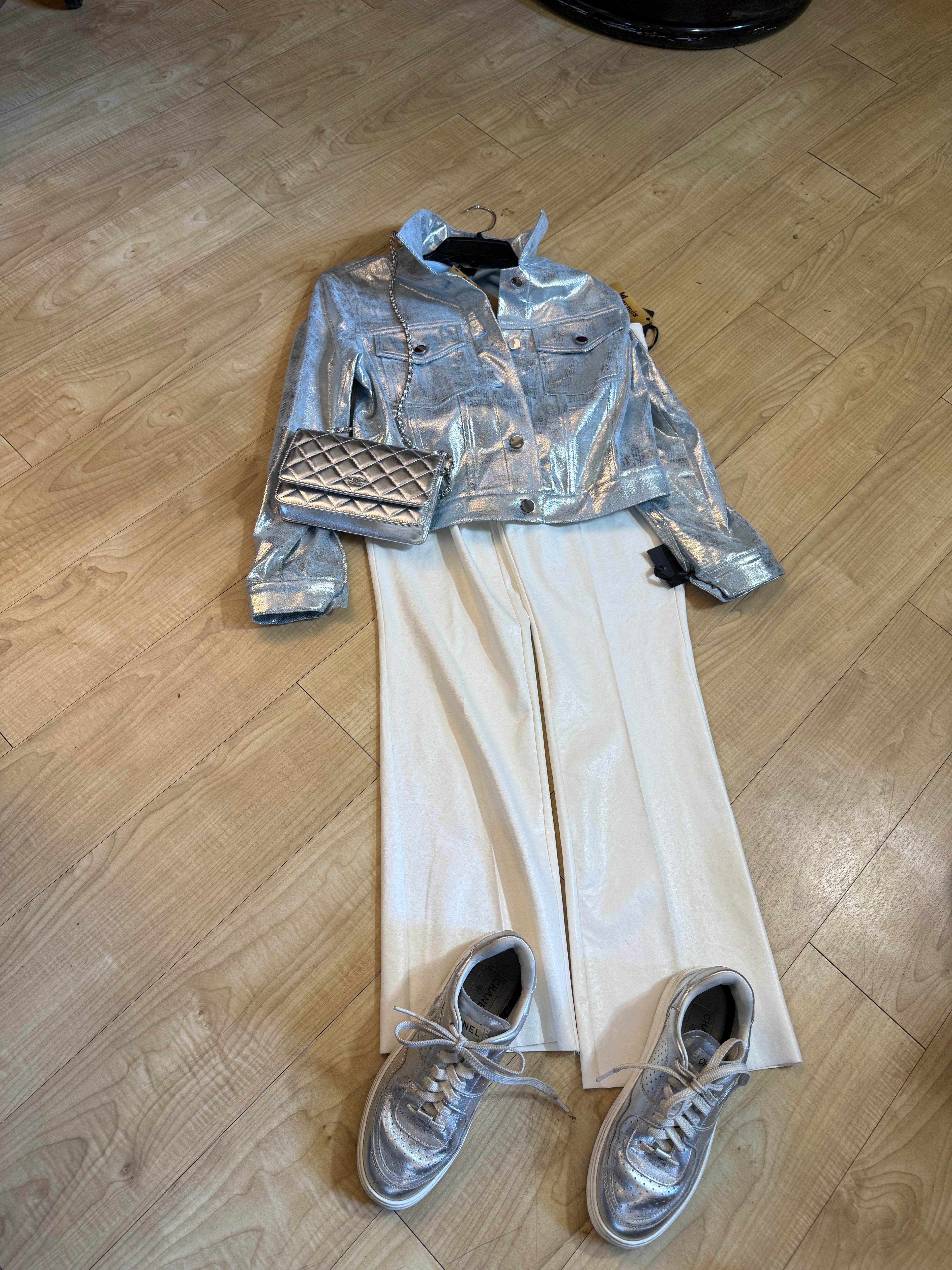 Iridescent jean jacket