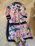 floral daytime pant suit