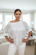 White?Silver  Sweater